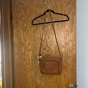 Wise Owl NWT Brown Crossbody Bag Leather